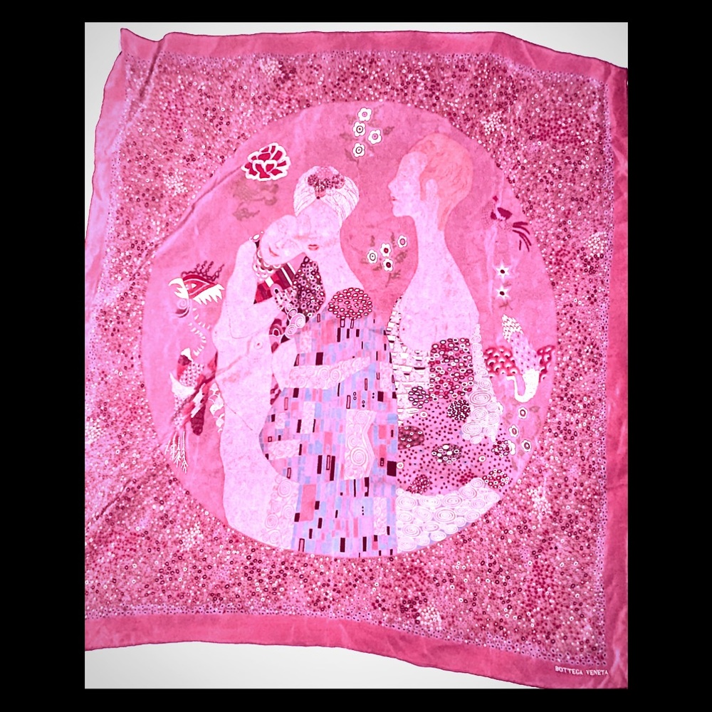 Authentic Bottega Veneta Silk Scarf. Klimt. ART